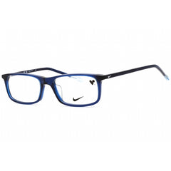 Nike Unisex Eyeglasses - Midnight Navy Rectangular Full Rim Frame | NIKE 7252 403