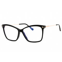 Tom Ford Women's Eyeglasses - Shiny Black Plastic Cat Eye Frame | FT5687-F-B 001