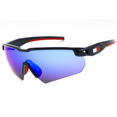 Tommy Hilfiger Unisex Sunglasses - Blue Shield Frame Blue Lens | TJ 0098/S 0PJP Z0