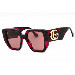 Gucci Women's Sunglasses - Havana Acetate Full Rim Square Shape Frame | GG0956S 008