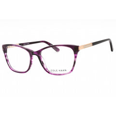 Cole Haan Women's Eyeglasses - Plum Horn Plastic Full Rim Cat Eye Frame | CH5049 510