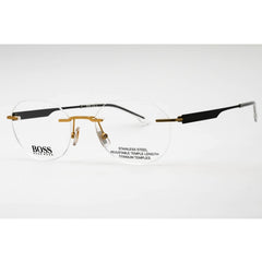 Hugo Boss Men's Eyeglasses - Matte Gold Metal Geometric Rimless | BOSS 1265/D 0AOZ 00
