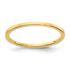 14K Gold 1.2mm Flat Stackable Band | STK16-120Y