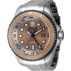 Invicta Men's Watch - Reserve Hydromax Quartz Khaki Dial Steel Bracelet | 45476