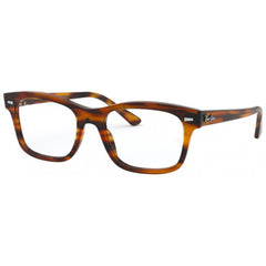 Ray Ban Unisex Eyeglasses - Striped Red Havana Plastic Frame | RAY BAN 0RX5383F 2144