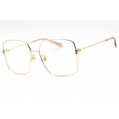 Gucci Women's Eyeglasses - Gold Metal Full Rim Oversized Shape Frame | GG1284OA 001