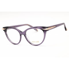 Roberto Cavalli Women's Eyeglasses - Transparent Violet Cat Eye Frame | VRC018M 0916