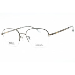 Hugo Boss Men's Eyeglasses - Matte Ruthenium Metal Square Frame | BOSS 1346/F 0R81 00