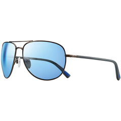 Revo Unisex Sunglasses - Tarquin Blue Water Lens Gunmetal Full Rim Aviator | 1083 00 BL