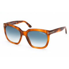 Tom Ford Women's Sunglasses - Blonde Havana Plastic Cat Eye Full Rim | FT0502 53W