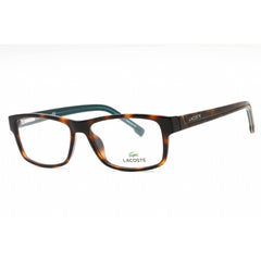Lacoste Men's Eyeglasses - Havana Plastic Rectangular Full Rim Frame | L2707 214