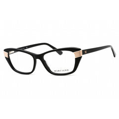 Guess By Marciano Women's Eyeglasses - Shiny Black Acetate Cat Eye Frame | GM0385 001