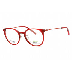 Tommy Hilfiger Men's Eyeglasses - Red Plastic Cat Eye Full Rim Frame | TJ 0051 0C9A 00