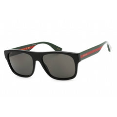 Gucci Men's Sunglasses - Black Polarized Plastic Full Rim Browline Frame | GG0341S 002