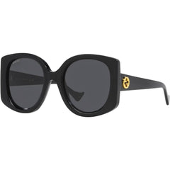 Gucci Women's Sunglasses - Black Oversized Full Rim Plastic Frame | GG1257S 001