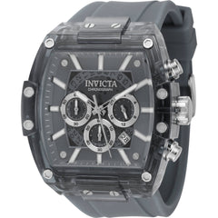 Invicta Men's Watch - S1 Rally Diablo Chrono Black Dial Grey Silicone Strap | 44349