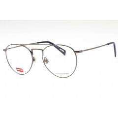 Levi's Unisex Eyeglasses - 54mm Dark Ruthenium Metal Aviator Frame | LV 1006 0KJ1 00