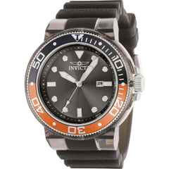Invicta Men's Watch - Pro Diver Date Transparent Black Silicone Strap Quartz | 38887
