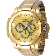 Invicta Men's Watch - Coalition Forces Chrono Gunmetal and Gold MOP Dial | 46538