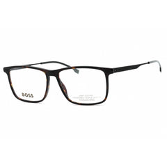 Hugo Boss Men's Eyeglasses - Havana Matte Black Full Rim Frame | BOSS 1642 02OS 00