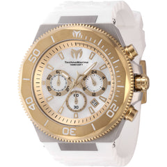 Technomarine Men's Watch - Manta Ocean Chronograph White Silicone Strap | TM-222077
