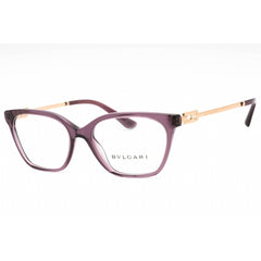 Bvlgari Women's Eyeglasses - Transparent Amethyst Plastic 55mm Frame | 0BV4207 5514