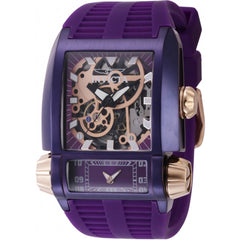 Invicta Men's Watch - Akula Dual Time Automatic and Quartz Purple Case Strap | 41733
