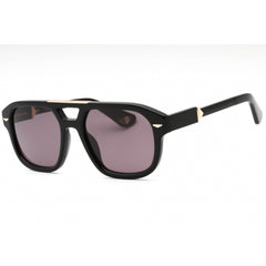 Police Men's Sunglasses - Shiny Black Plastic Pilot Full Rim Shape Frame| SPLL19 0700