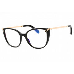Bvlgari Women's Eyeglasses - Black Plastic Full Rim Cat Eye Shape Frame | 0BV4196 5518