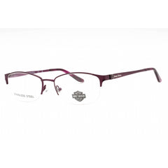 Harley Davidson Women's Eyeglasses - Violet Metal Oval Half Rim Frame | HD0541 083