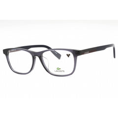 Lacoste Men's Eyeglasses - Grey Plastic Rectangular Full Rim Frame | L2916LB 020