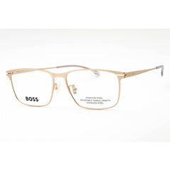 Hugo Boss Men's Eyeglasses - Matte Gold Metal Rectangular Frame | BOSS 1467/F 0AOZ 00
