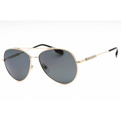 Burberry Unisex Sunglasses - Gold Metal Aviator Shape Full Rim Frame | 0BE3147 110981