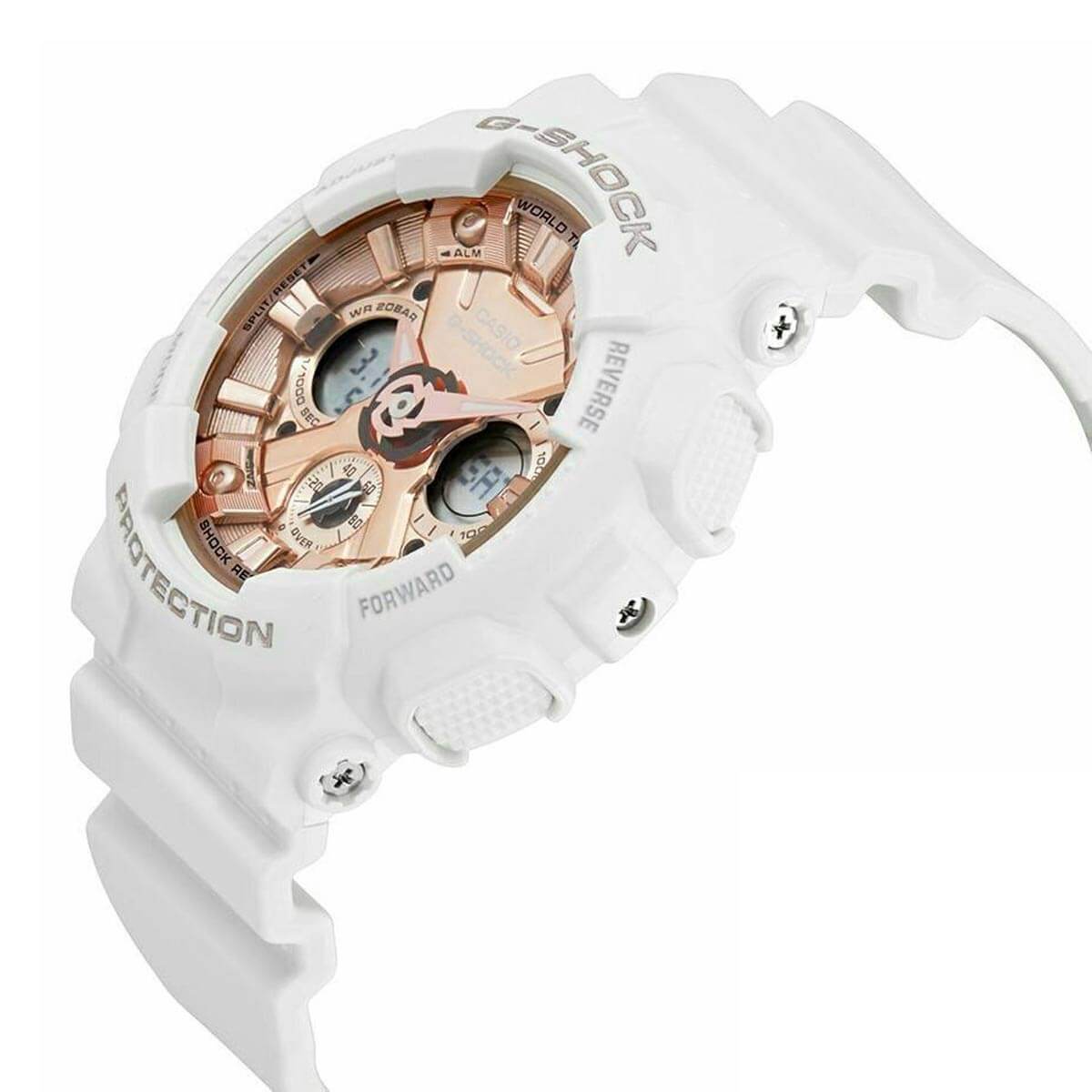 Casio Women's Ana-Digi Watch - G-Shock Rose Gold Dial Dive