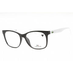 Lacoste Women's Eyeglasses - Black Plastic Rectangular Full Rim Frame | L2767 001