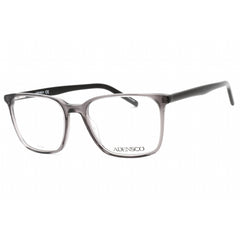 Adensco Men's Eyeglasses - Grey Plastic Full Rim Square Shape Frame | AD 137 0KB7 00