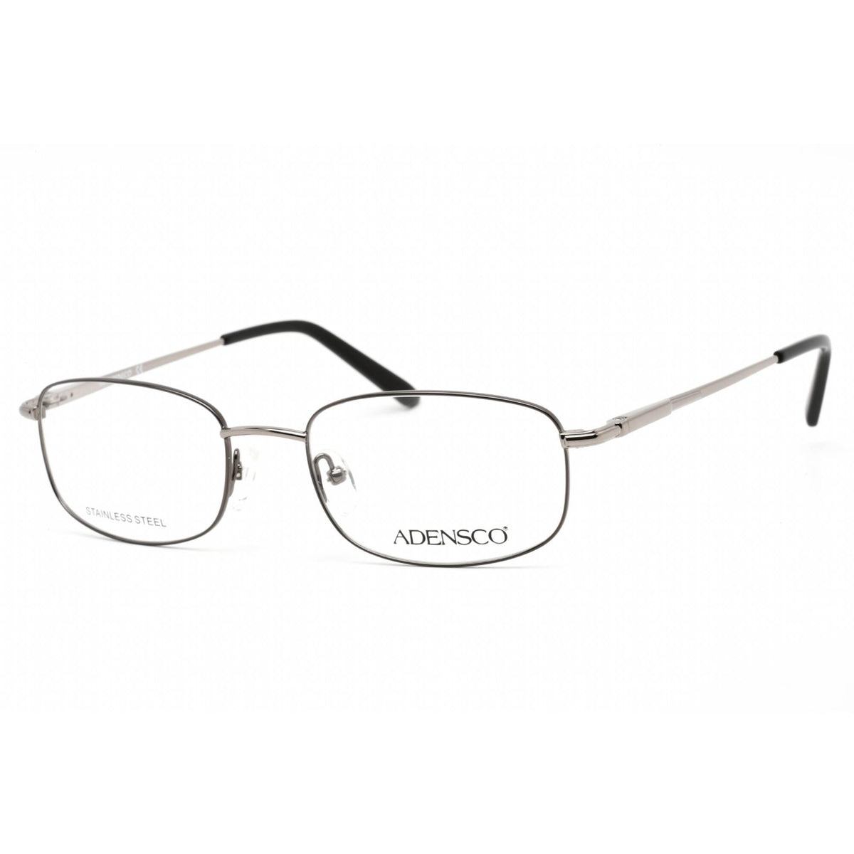 Adensco Men's Eyeglasses - Gunmetal Metal Full Rim Rectangular Frame ...
