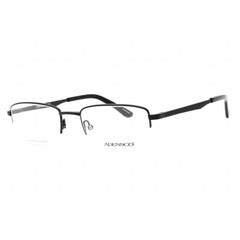 Adensco Men's Eyeglasses - Matte Black Half Rim Rectangular Frame | AD 124 003 00