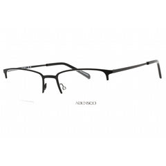 Adensco Men's Eyeglasses - Matte Black Half Rim Rectangular Frame | AD 136 0003 00