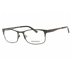 Adensco Men's Eyeglasses - Matte Dark Ruthenium Plastic Rectangular | AD 125 0R80 00