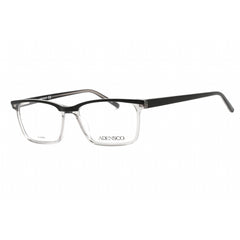 Adensco Men's Eyeglasses - Rectangular Plastic Frame Clear Lens | Ad 119 0EDM 00