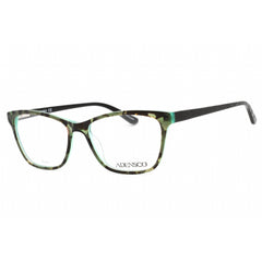 Adensco Women's Eyeglasses - Black Green Havana Cat Eye Plastic Frame | AD 225 0EO3 00