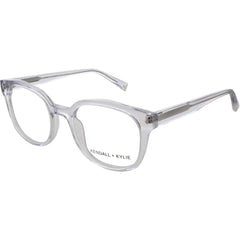 Kendall + Kylie Women's Eyeglasses - Crystal Round Frame Demo Lens | KKO106 VIOLET 971