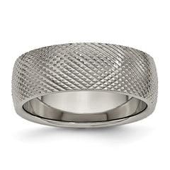 Titanium 8mm Textured Band | TB339