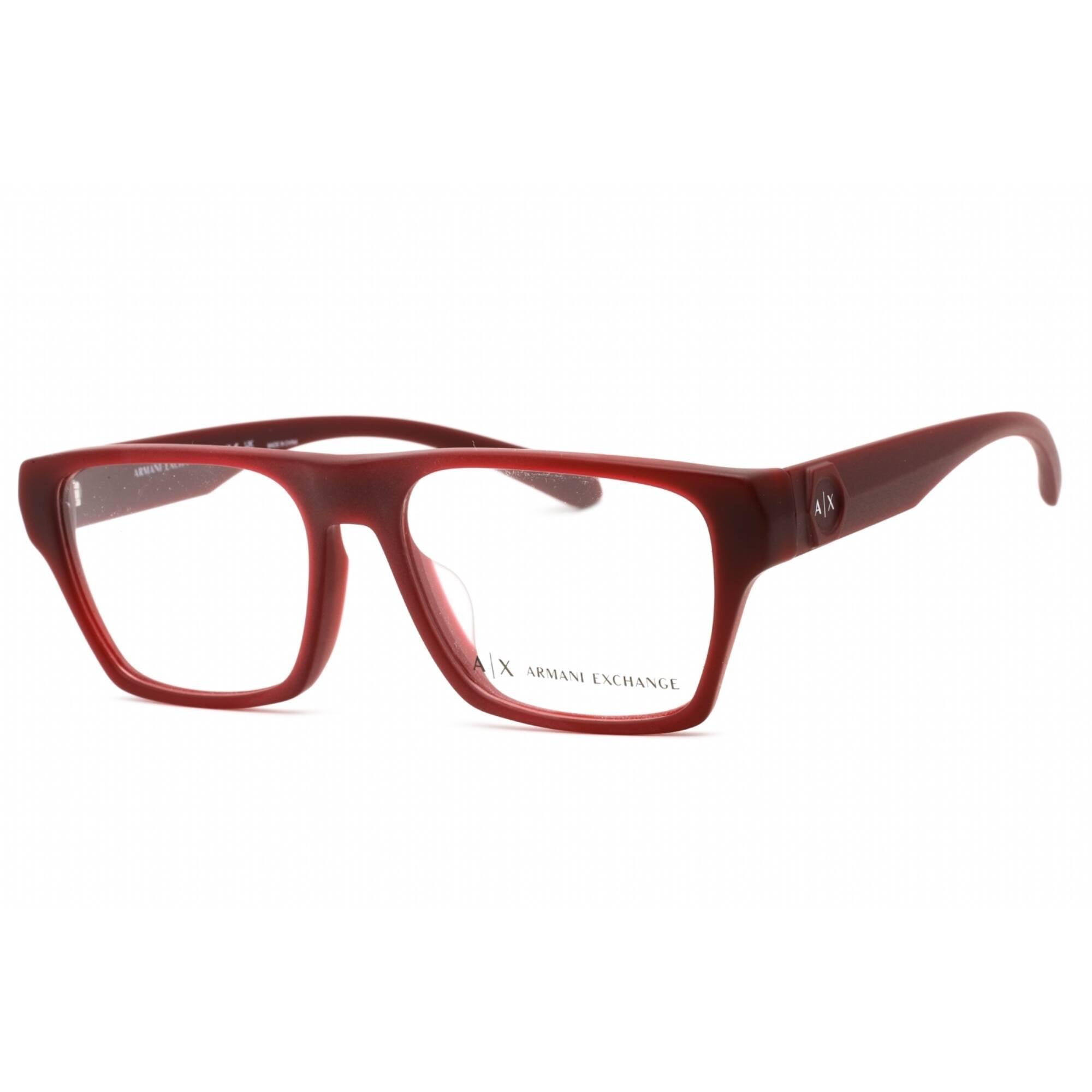 Armani Exchange Men's Eyeglasses - Matte Bordeaux Frame Clear Lens ...