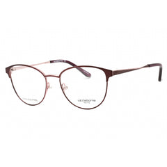 Liz Claiborne Women's Eyeglasses - Plum Metal Cat Eye Full Rim Frame | L 462 00T7 00