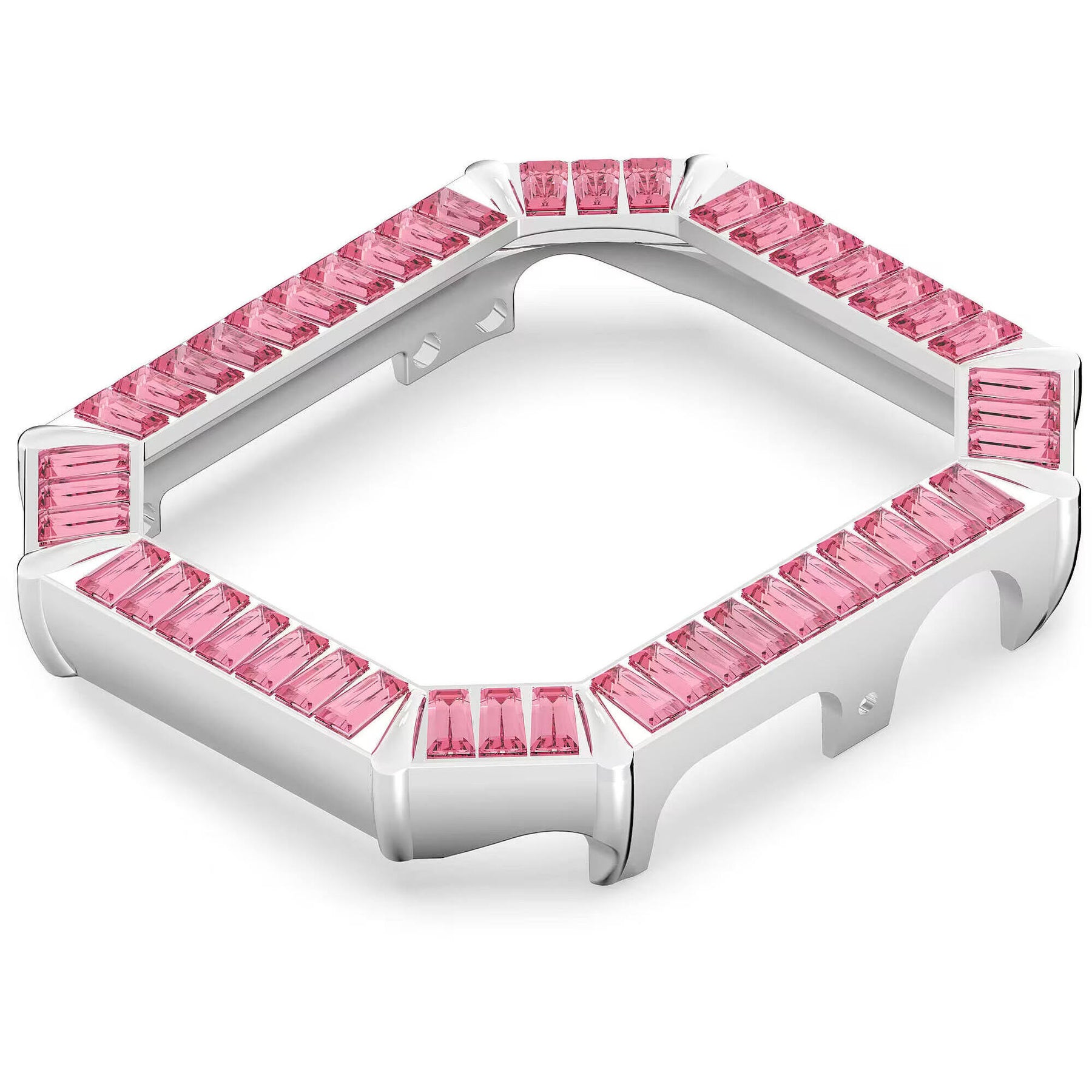 Swarovski Watch Case - Millenia Dazzling Pink Crystals On Rhodium  display picture 1