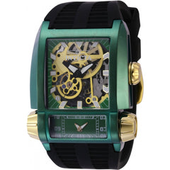 Invicta Men's Watch - Akula Dual Time Automatic and Quartz Green Case Strap | 41732