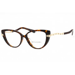 Bvlgari Women's Eyeglasses - Havana Plastic Full Rim Cat Eye Frame | 0BV4199BF 504