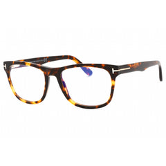 Tom Ford Unisex Eyeglasses - Havana/Other Plastic Square Full Rim Frame | FT5662-B 056